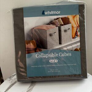 Set of 2 Collapsible Cubes
